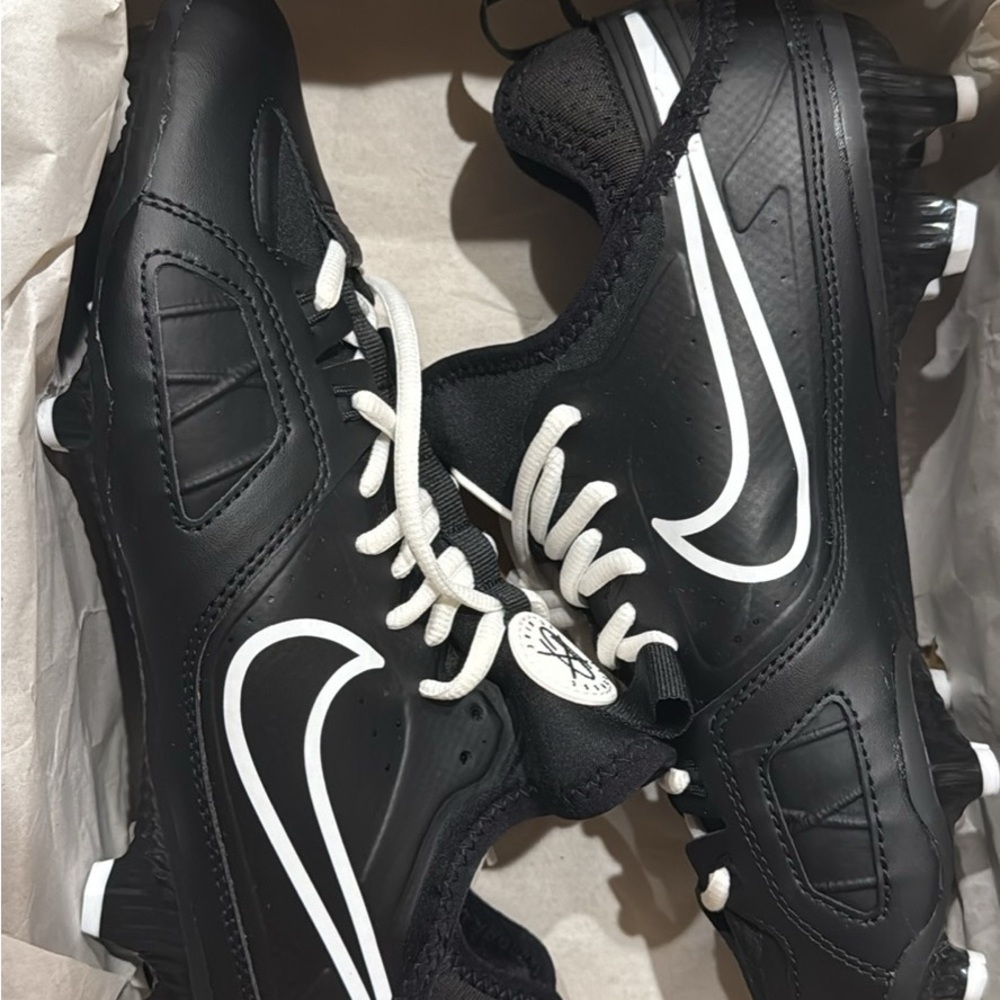 Nike huarache 9 lacrosse low cleat black